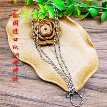 Tedwatman Buddha Brand Thailand True Titanium Steel Chain Necklace Special