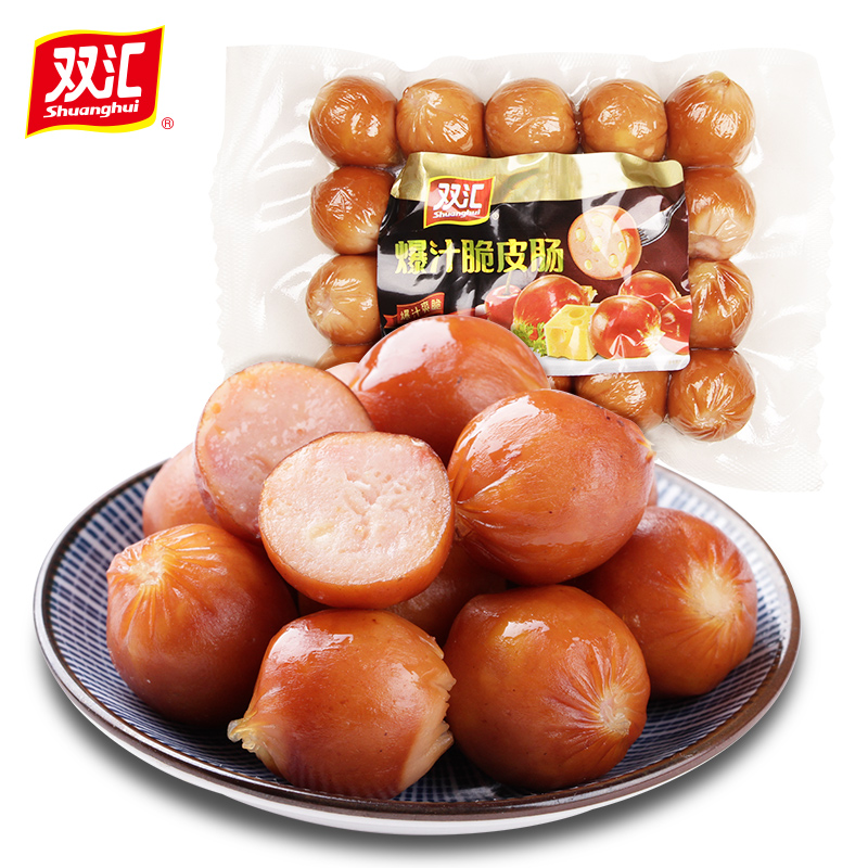 (Shuanghui Flagship Store) Fried Crispy Sausage Cheese 200g Instant ham fried snacks Casual snacks
