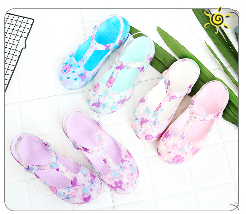 2018 mới lỗ mùa hè giày dép nam giày màu lỗ giày dép và dép đi trong vườn thạch dép đi biển sandal nam đẹp