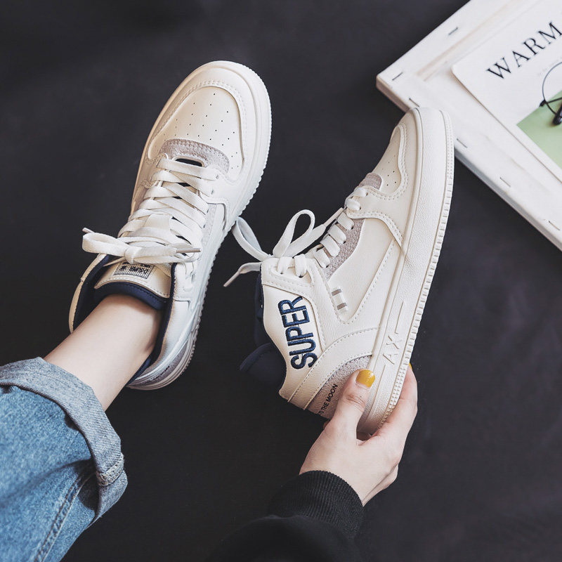 Hong Kong 2021 autumn new Korean version plus velvet high-top small white shoes women's sports casual sneakers ins all-match trendy shoes