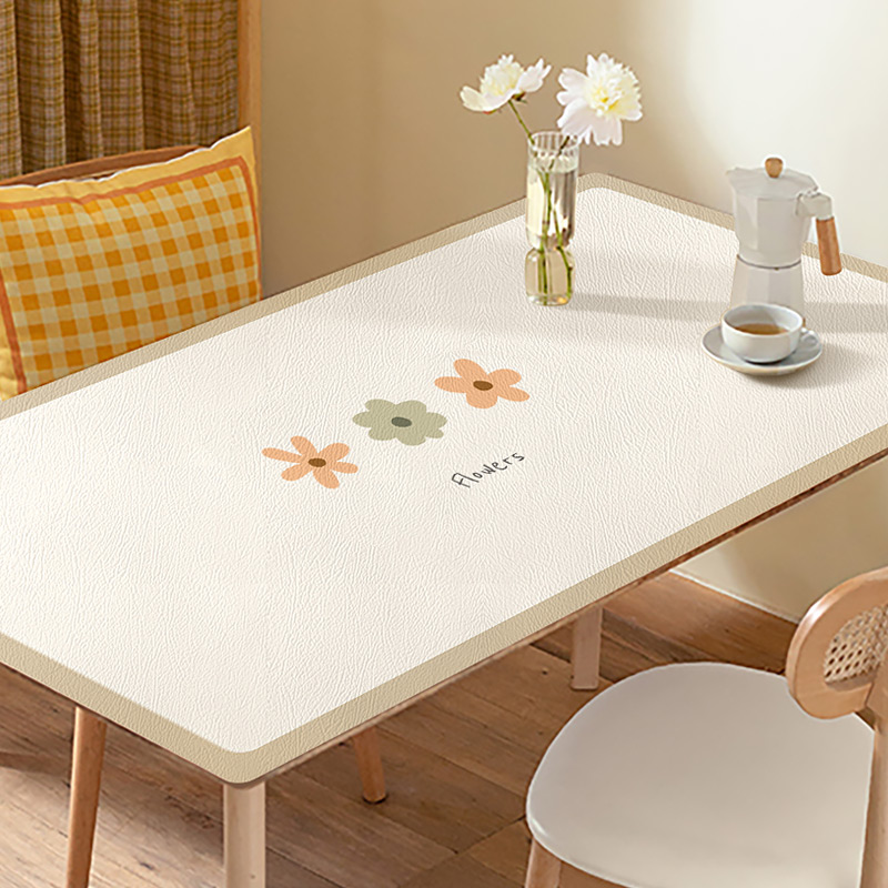 Light and luxurious High-feel table cloth waterproof and anti-burn and burn-proof simple about modern leather table cushion table cushion tea table cloth