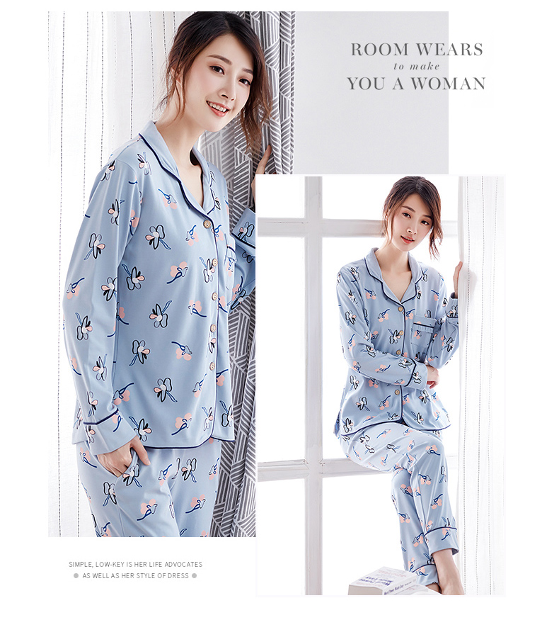 Pyjama pour femme en Coton à manches longues - Ref 2987702 Image 66