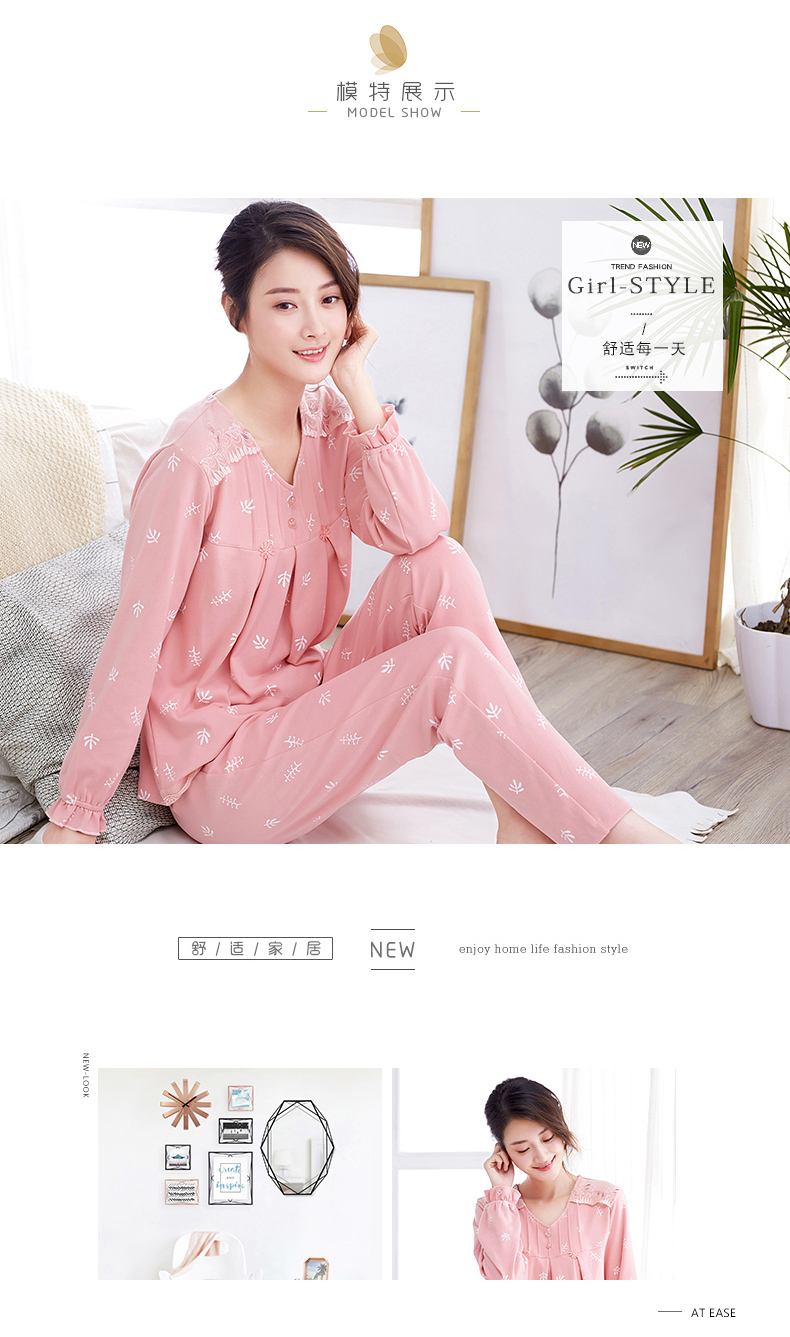 Pyjama pour femme en Coton à manches longues - Ref 2987702 Image 60