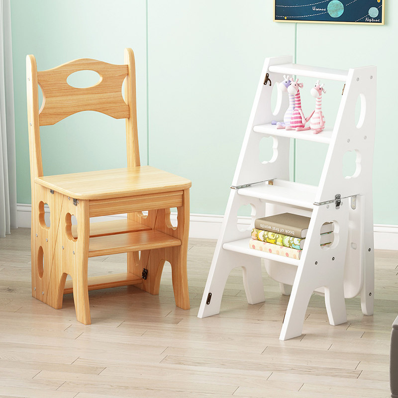 Ladder home multi-functional indoor safety stairs climbing ladder simple thickened ladder stool step ladder folding dual-use