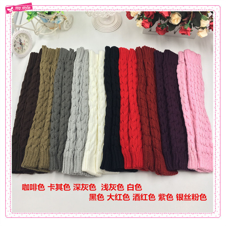 Quần len đan tất ấm áp của tất mùa thu và mùa đông tất trắng