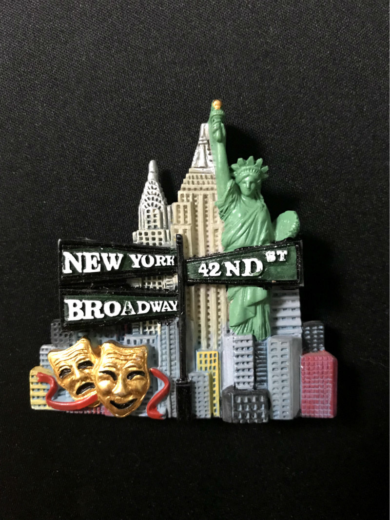 USA USA NEW YORK NEWYORK Broadway fridge sticker-Taobao