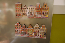 World Travel Commemorative Refrigerator Sticker Amsterdam Netherlands