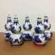 Jingdezhen gốm sứ màu xanh và trắng bầu chai hộ gia đình bình niêm phong rượu vang nhỏ một nửa catty nạp rượu vang trắng chai rỗng