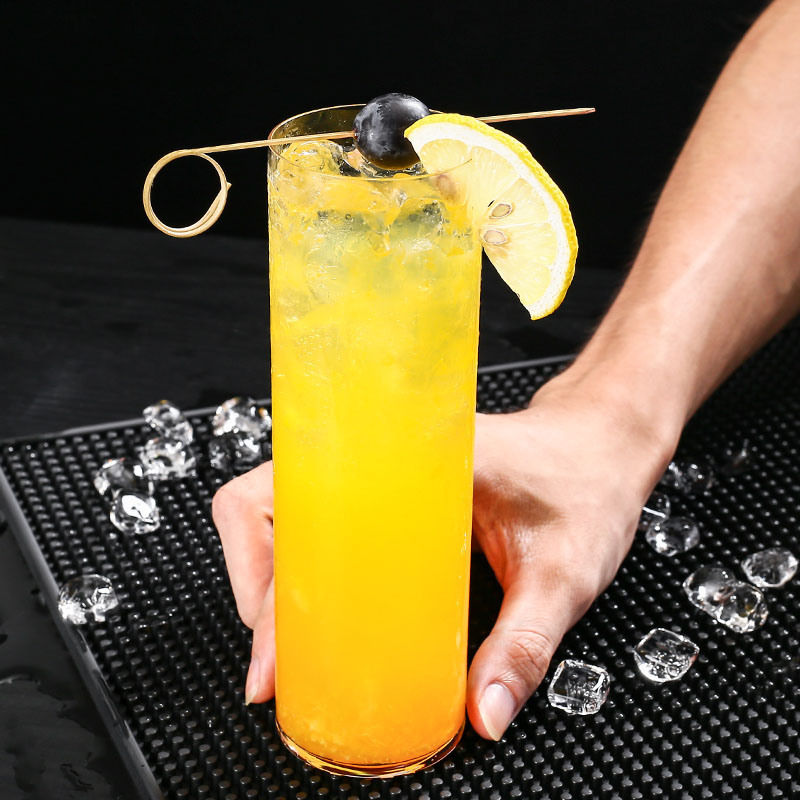 Japan-style Straight Body Cup Corlin Cup Cocktail Glass High Ball Sea Wave Cup Long Island Iced Tea Glass Cup Long Drinks Cup Long Wine Glass