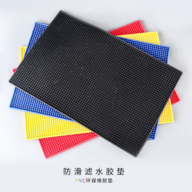 Non-slip bar water cooler pad Silicone bar pad Water bar pad Bar pad Water filter bar pad Coaster Wine glass PVC drain pad