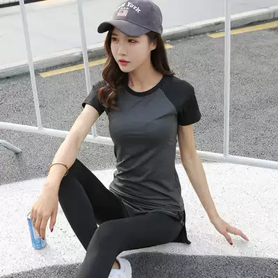 Summer sports suit women running clothes tights gym quick-drying clothes professional slim yoga suit