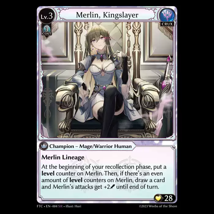 grandarchive Fire Lorraine/Merlin パーツ 烟花卡牌] Grand Archive FTC Merlin, Kingslayer