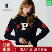 Polo sport Paul mùa thu mới giản dị áo len lỏng nữ phiên bản Hàn Quốc của áo len dài cổ tròn thời trang