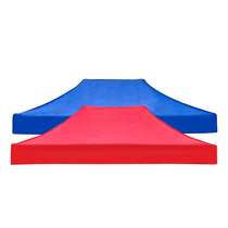 Outdoor tent cloth thickened rainproof custom awning roof cloth printed telescopic stalls four foot parasol cover cloth