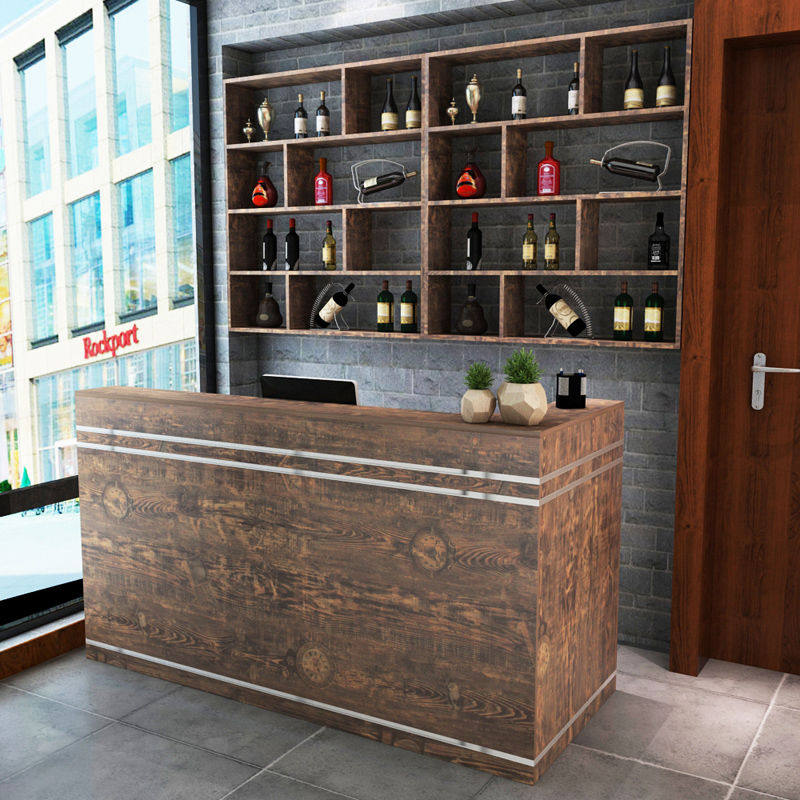 Hotel cashier counter counter simple modern European atmosphere hotel corner front desk reception desk dining room bar counter