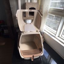 Fully enclosed cat litter basin oversized 30kg cleaning extra large semi-automatic kittens small milk cat special network red