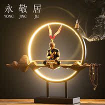 Evergreen Creative Tea Pamby with tea table Sun Wuqi Heavens Sacred Zen Zens Fragrant Tea Table Tea Room Adornment