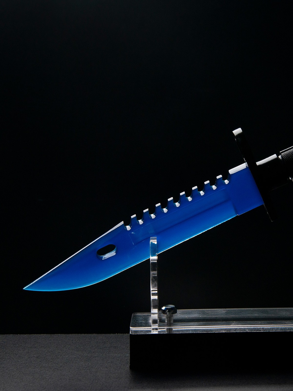 CSGO M9刺刃模型手办真香!树脂摆件多普勒爪子刀桌搭太精致了_游戏_淘宝游戏网
