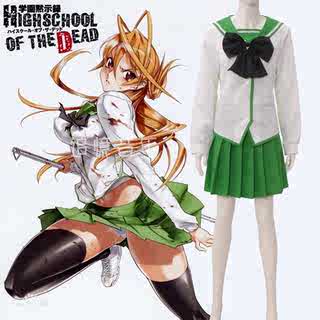 學園默示錄cos服宮本麗毒島冴子制服學生裝校服短裙套裝