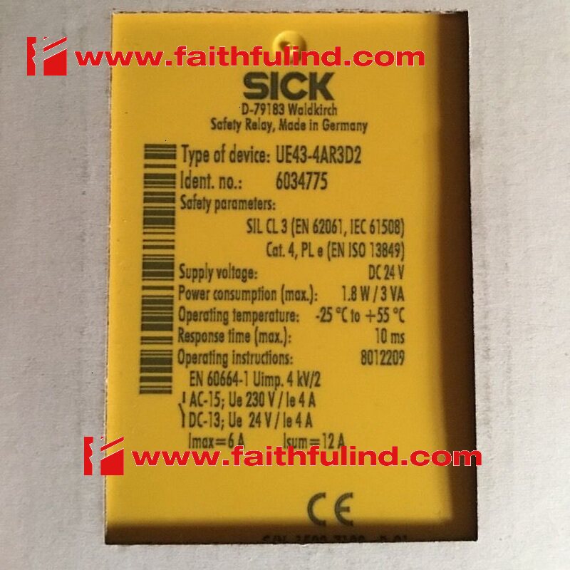 Sick UE43-4AR3D2 Sik's new ranging safety relay 6034775 UE43-4AR
