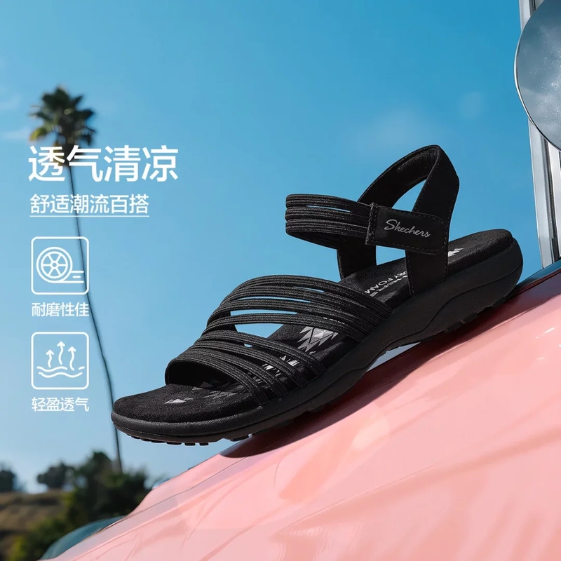 Skechers [Cool Memory Insole] Women's Wear-Resistant Breathable Fashionable Versatile Sandals 163573