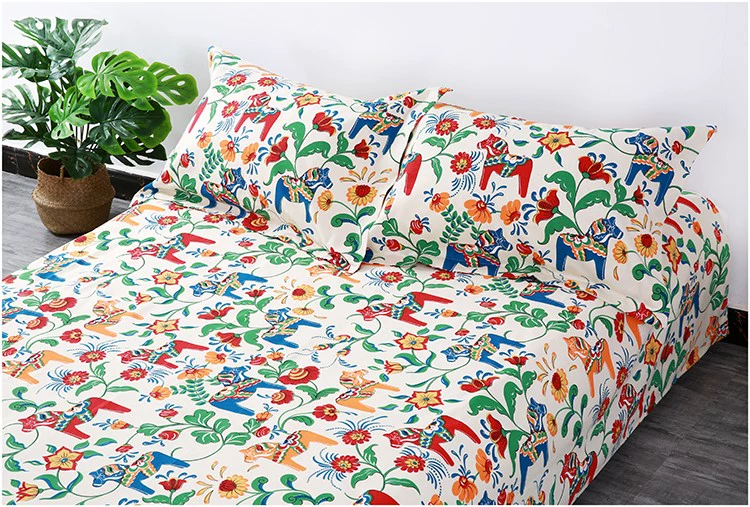 Vải cotton canvas rộng 2,4m vải hoa Pastoral, rèm cửa, ghế sofa, khăn trải bàn, ga trải giường dày vải thô. - Vải vải tự làm