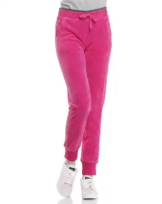 AKLJ618-1 Li Ning women's pants Knitted sports casual pants sports life trousers straight pink S code M code