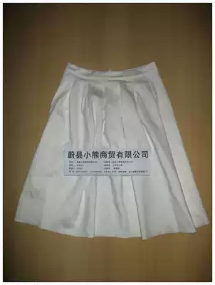 Domestic brand 258083 soft flowing white dress A summer pleated student long dress goddess cute
