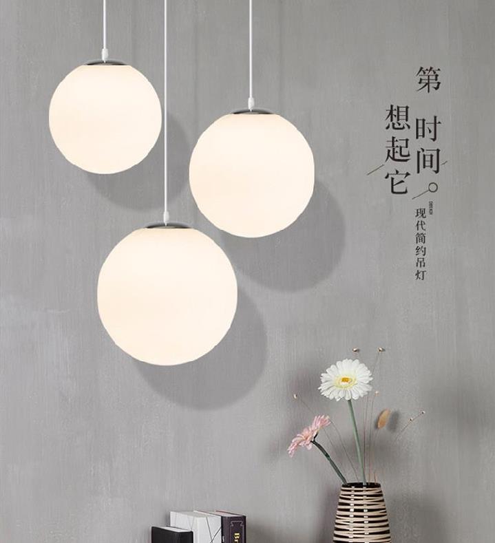 Clothing shop decorated creative personality window chandelierWhite studio lunar lamp single head bedroom lamp acrylic