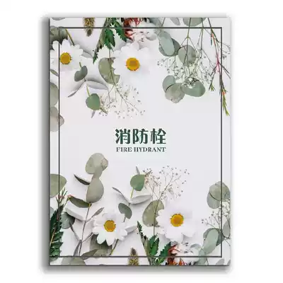 Wall painting stickers cute beautification modern minimalist fire hydrant abstract decorative painting background oil painting box modern style