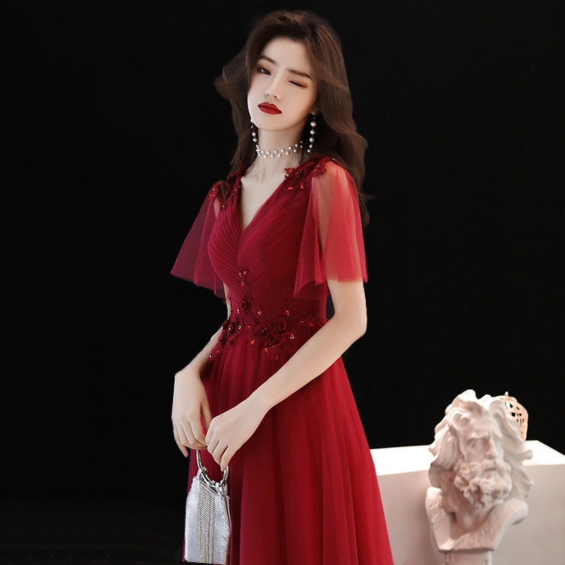 Robe du soir manche volante - Ref 3211648 Image 1