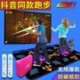 Khiêu vũ đầy đủ mat đôi không dây 3D somatosensory máy nhảy trò chơi nhà máy tính TV hai tay nhảy - Dance pad tham nhay