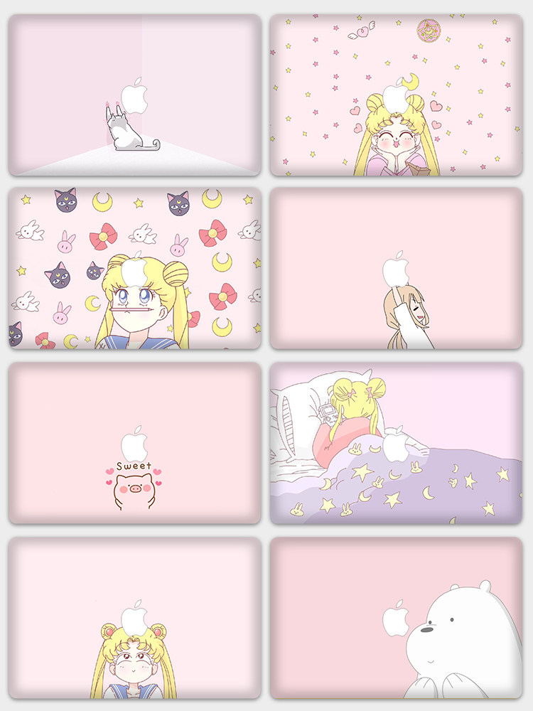 Apple macbook laptop sticker air13 inch full Mac housing 12 full package protective shell pro15 fuselage 13 3 personality creativity 11 Custom adhesive film 15 