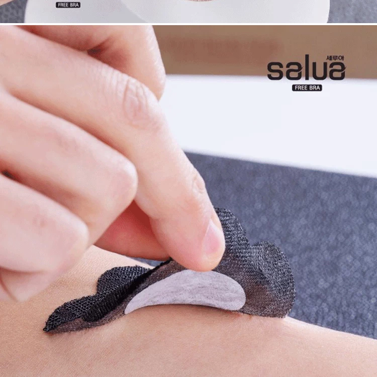 Sữa dán salua Hàn Quốc đích thực ren ngực vô hình dán chống ánh sáng chống va chạm siêu mỏng thoáng khí areola núm vú dán nội y cao cấp