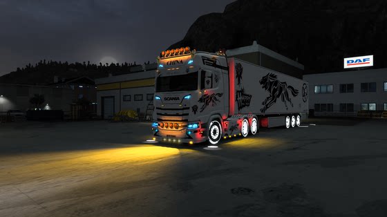 Steam Game Euro Truck Simulator 2 White Wolf Head Truck Body Code File