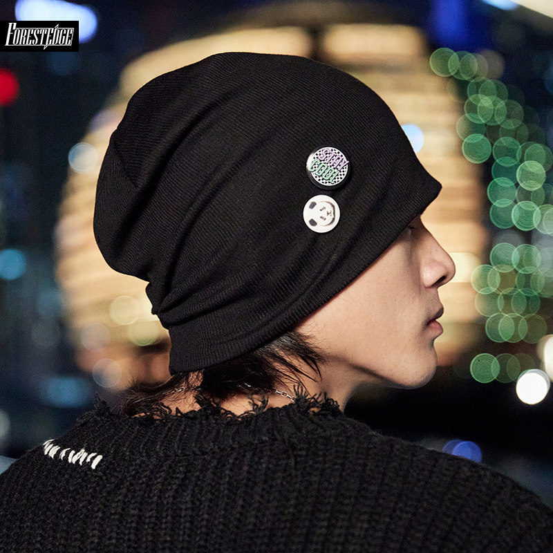 Baotou Hat Men's Summer Han Edition Chaochiao Mao Line Cap Cold hat Spring Akio Japanese Hat Knit Hat Autumn Winter Heap Heaps