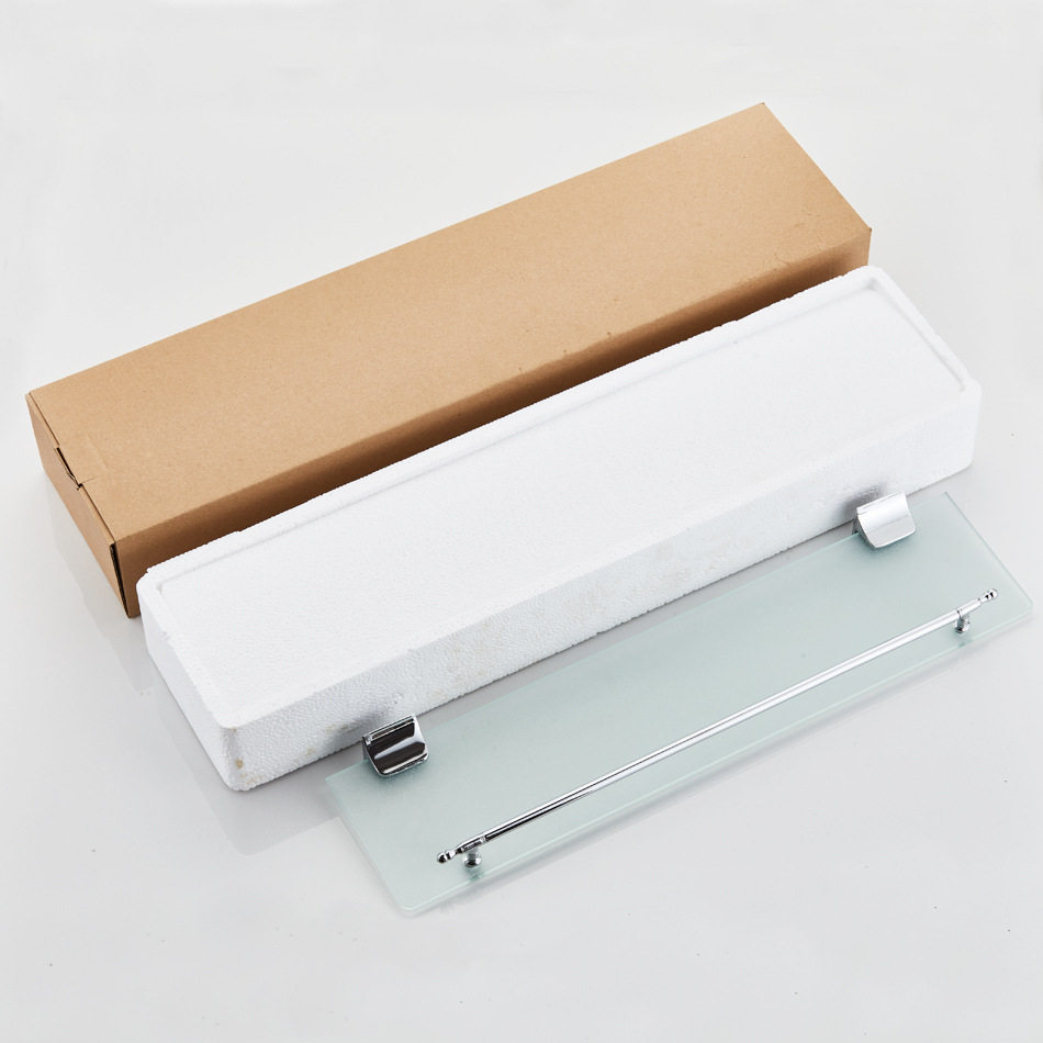 Sacred Regia Bathroom Makeup Desk Glass Shelve Bathroom Hardware Pendant Cross Border Wash Appliance Layer Shelf