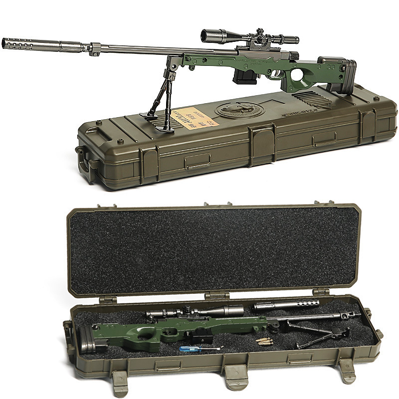 Large Awm Sniper Model 1/1 Scale Collectible from the Game Playerunknown's Battlegrounds (Pubg), 98K Detachable Set Equipment