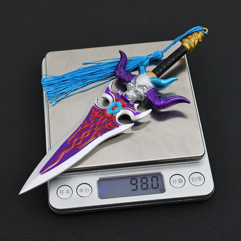 DNF魔剑阿波菲斯22CM手办评测!这把合金属武器太硬核了!_DNF_淘宝游戏网