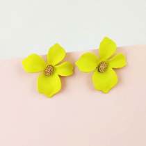 Jinshi small daisy earrings female sunflower 925 sterling silver earring clip 2020 New Tide flower jewelry