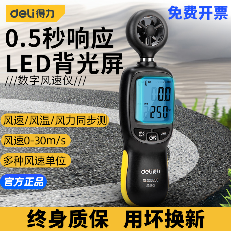 Able Anemometer High Precision Digital Hand-held Anemometer Wind Speed Gauge Wind Speed Gauge Wind Speed Detection Instrument-Taobao