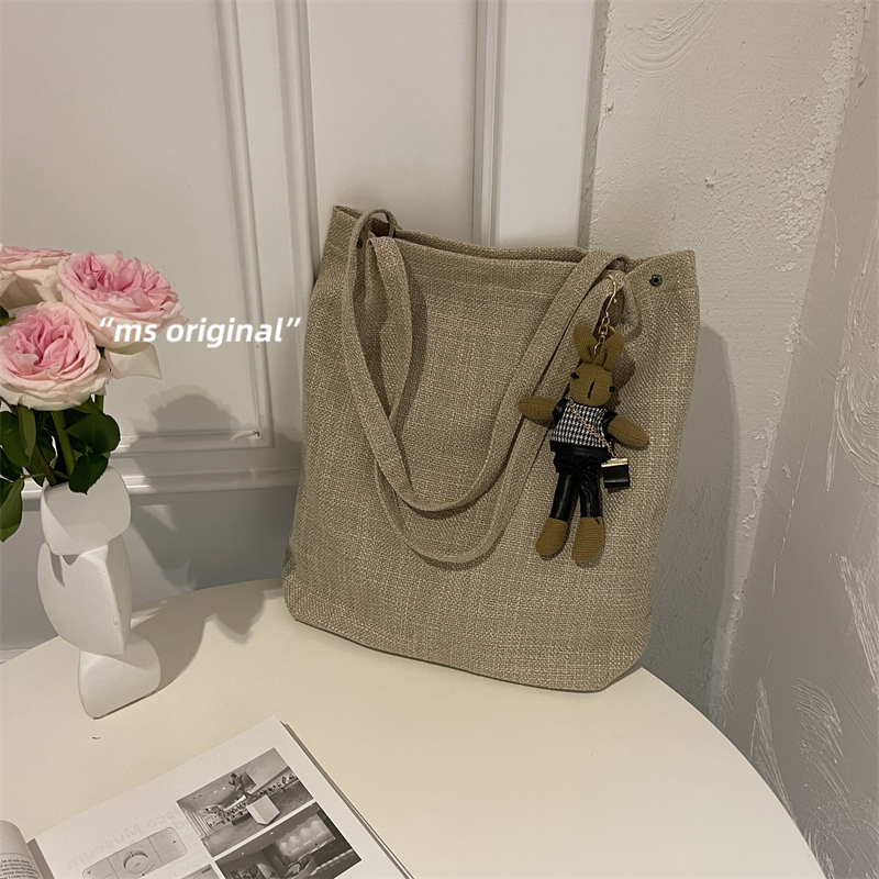 Korean version 100 lap single shoulder bag Jane about large capacity bag bag 2022 pop new wave fashion net red tote bag