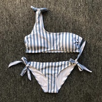 AliExpress hipster Striped Swimsuit Shoulder Strap Bikini