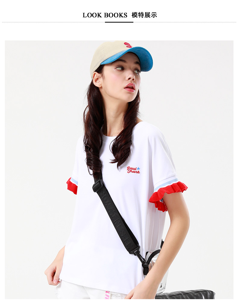 Áo thun trắng miệng khỉ nữ tay ngắn in khí ngoại 2019 hè mới cotton lỏng xu hướng top đơn giản - Áo phông thể thao áo thun thể thao có cổ