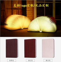 LED book light creative folding page table lamp for light book lamp small night light bed head lamp birthday present