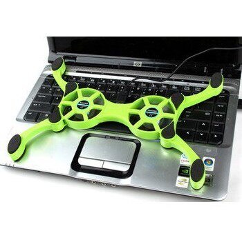 Notebook computer radiator Eight-claw fish radiator portable folding notebook computer radiator radiating base