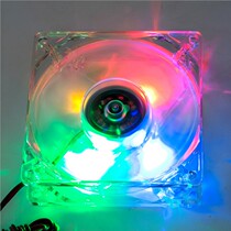 8025 BLUE LIGHT 8025 COLOR LIGHTS LED CASE FAN 8 CM 8 cm 8CM LUMINOUS CASE FAN