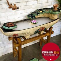 Large alpine rockery Water fountain Fish pond Bonsai decoration Feng Shui wheel Indoor courtyard lucky floor ornaments