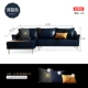 Sofa da nghệ thuật Bắc Âu căn hộ nhỏ ánh sáng căn hộ cao cấp sofa da hiện đại tối giản ba người lưới đỏ phòng khách sofa - Ghế sô pha