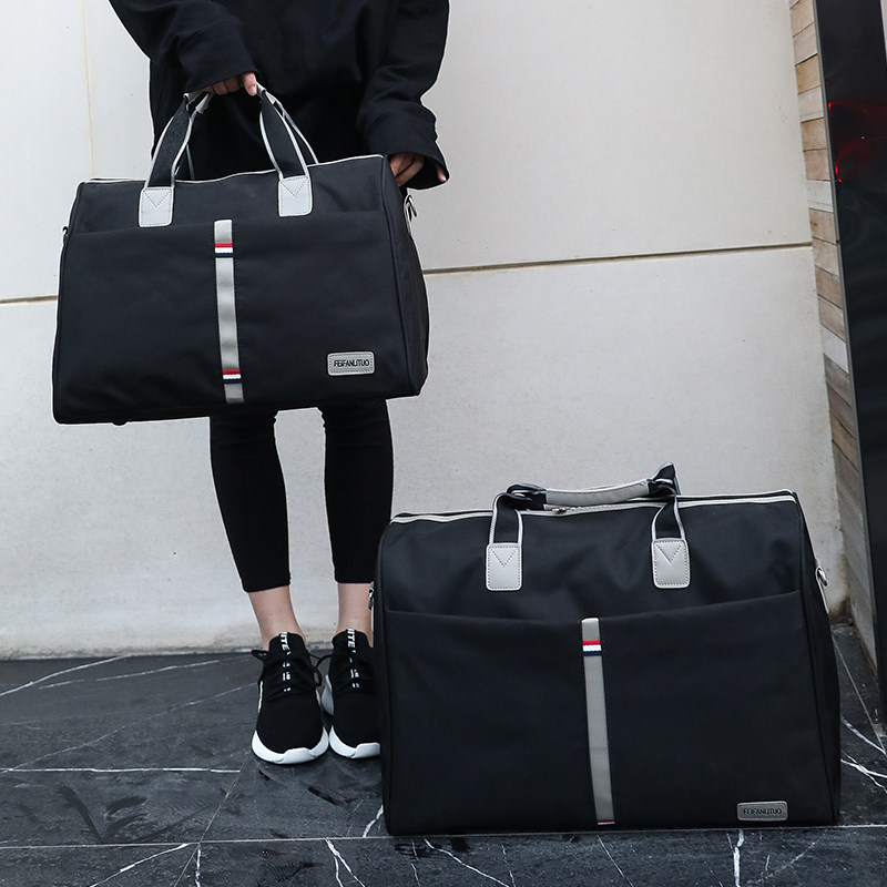 Large capacity of short-distance men travel bag Han edition dress bag handbag bag women light fitness tour